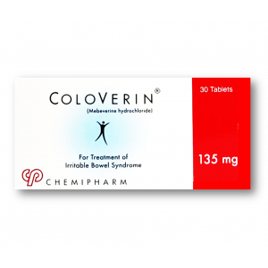 COLOVERIN 135 MG ( MEBEVERINE ) 30 TABLETS